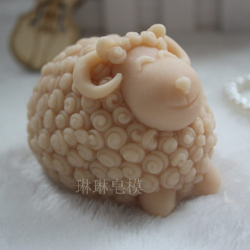 食品级硅胶皂模 手工皂模具 香皂皂模 蜡烛模具 羊皂模zx1003 - 封面