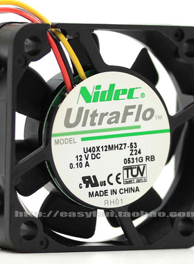 4CM U40X12MHZ7-53 12V 0.10A 4CM 4010  大风量散热风扇