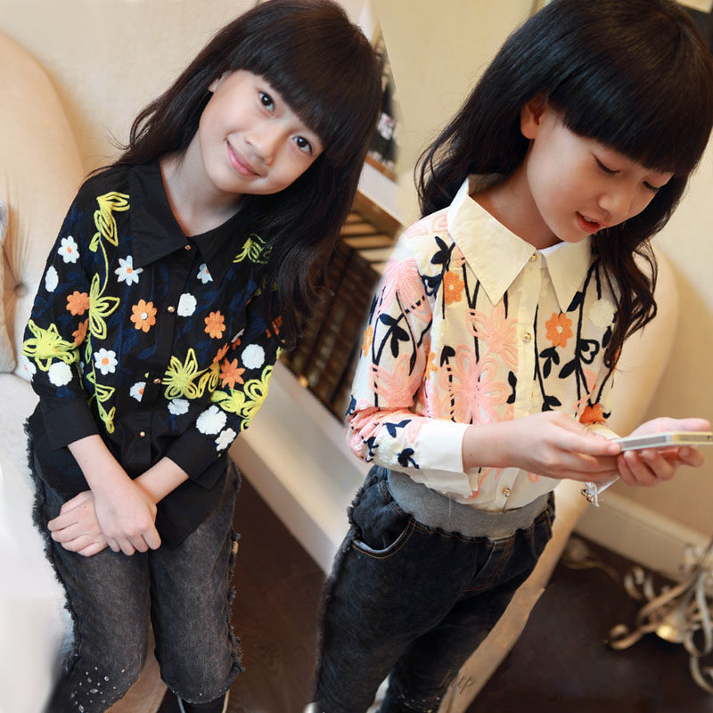 Chemise fille à manche longue - Ref 2086390 Image 1