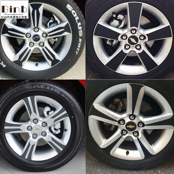 雪佛兰科鲁兹碳纤维拉花轮毂贴