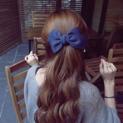 Cool na Korean fabric hair bow clip spring clip hair accessories pony tail clamp horizontal clamp issuing 6227