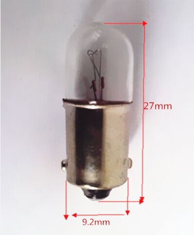 小灯泡B9E10螺口卡口灯泡12V24V30V1.5W2W3W5W按钮信号灯灯珠电珠