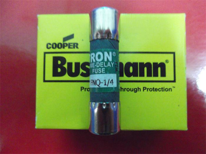FNQ 1/4 延时熔断器保险丝TRON陶瓷10X38 BUSSMANN正品 0.25A500V