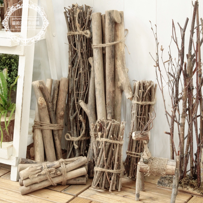 天然樹枝小樹捆木段幹樹枝複古森系背景裝飾小道具DIY裝飾材料在類目 家居飾品, 擺件中 - 來自Buy2taobao.com提供專業的淘寶代購服務