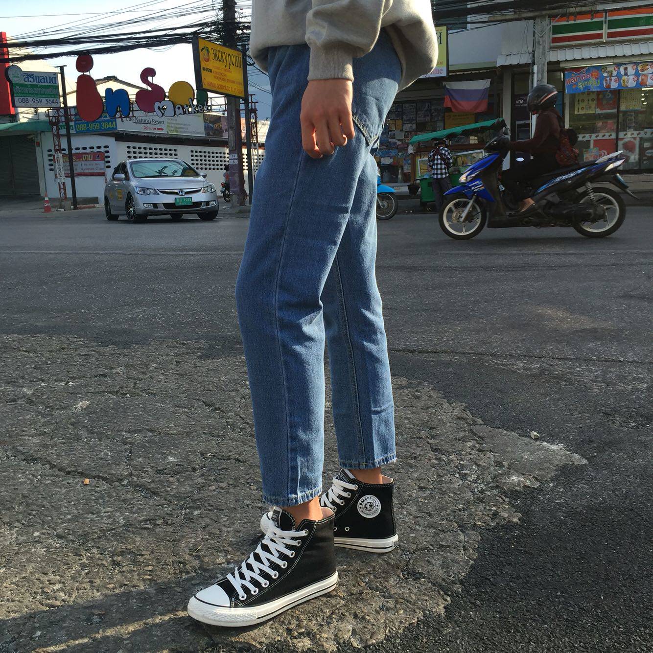 Jeans pour adolescent coupe droite pour printemps - Ref 1462254 Image 4