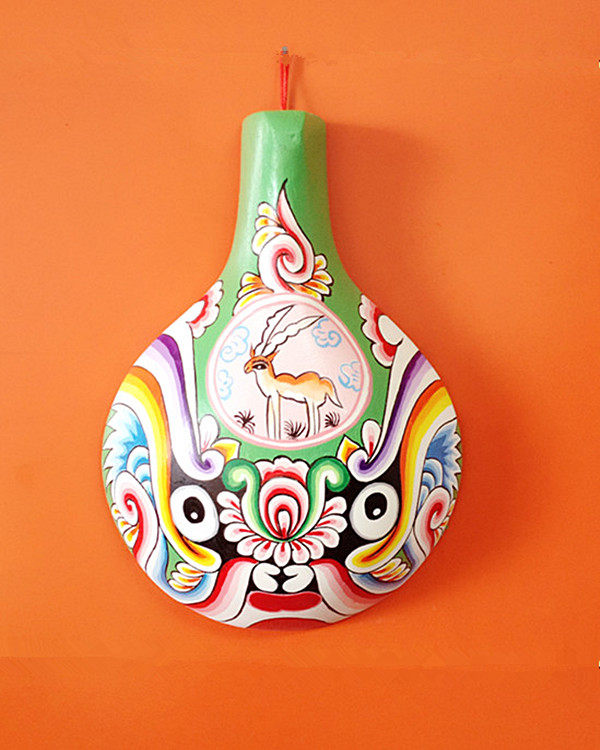 鼎麓 民间手工艺品 马勺社火脸谱 宝鸡彩绘民俗 家居酒店饭店挂件