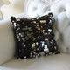 黑色奢华大亮片抱枕套靠垫套 沙发靠枕不含芯床上用品枕头靠背垫