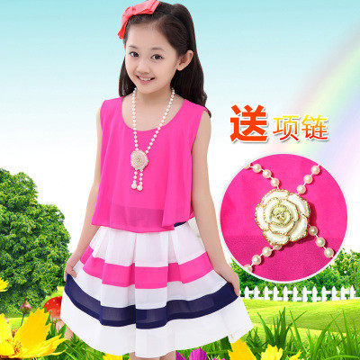 Robe enfant en mousseline de soie - Ref 2045415 Image 1