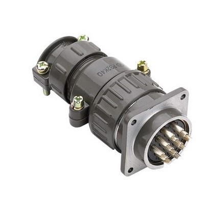 HAOGNCN航空插头插座P32K12Q连接器接插件12芯圆形10A