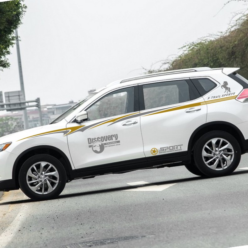 博克越野SUV新胜达H6CRV马自达CX-5RAV4奇骏汽车贴纸改装腰线拉花