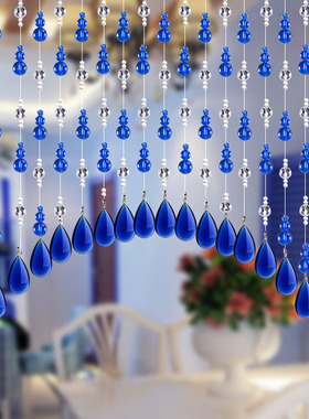 珠帘水晶隔断帘成品帘葫芦弧形挂帘卫生间厕所客厅卧室玄关门帘子