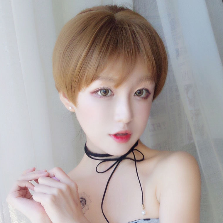 Perruque      cheveux raides Court - Ref 2608395 Image 1