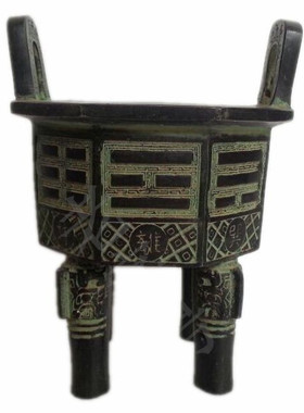 八卦风水玄关摆件青铜器鼎