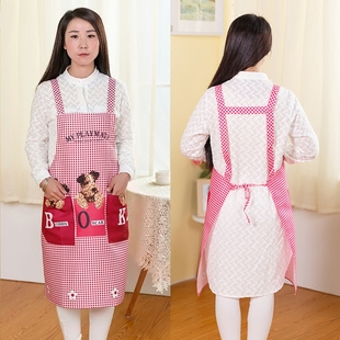 时尚 韩版 围裙定制印字印logo厨房可爱宣传礼品定做工作服 包邮 围腰