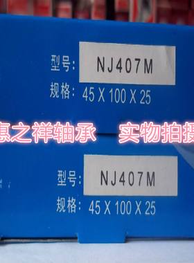 天马圆柱滚子轴承NJ407M老号42407H尺寸35*100*25