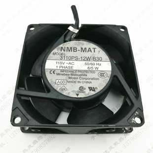 AC115V 金属框散热风扇 MAT 8025 B30 12W 3110PS NMB 原装