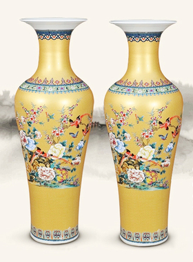 景德镇欧式风金鸡庆典礼品陶瓷器