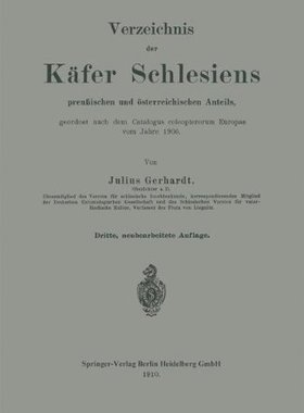 【预订】Verzeichnis Der Kafer Schlesiens: Pr...