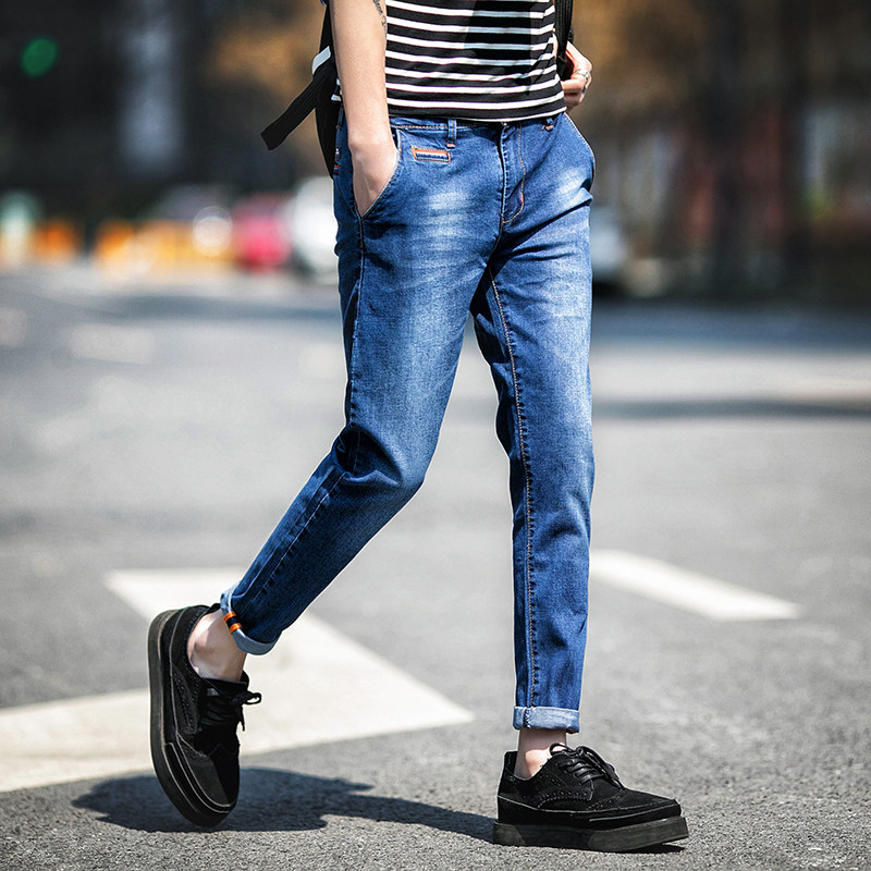 Jeans pour adolescent pieds Slim pour été - Ref 1464306 Image 1
