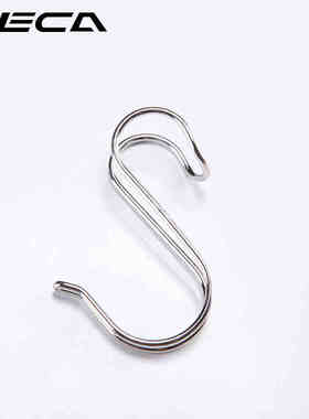 台湾FECA非卡304#不锈钢双S钩 随身钩 S形挂钩 衣钩 挂衣钩5个装