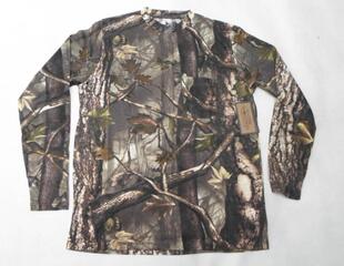 新款 休闲运动T恤上衣仿生迷彩 迷彩长袖 修身 情侣t恤潮男女装 夏季