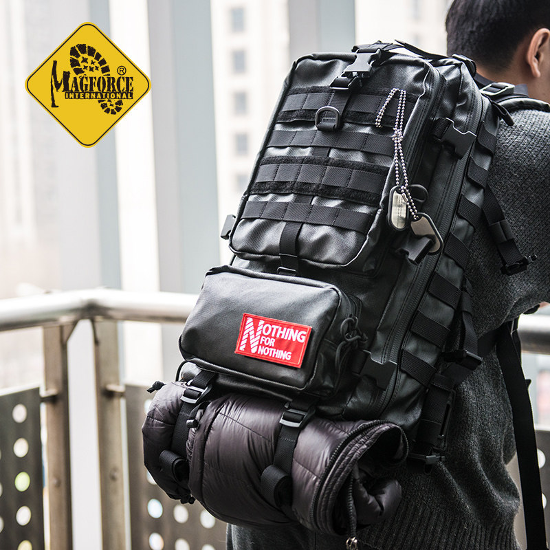 MAGFORCE麦格霍斯台马双肩包0542猎鹰黑胶版户外休闲包黑色男,运动包/户外包/配件,双肩背包,淘宝优惠券,粉丝福利购,淘宝优惠卷
