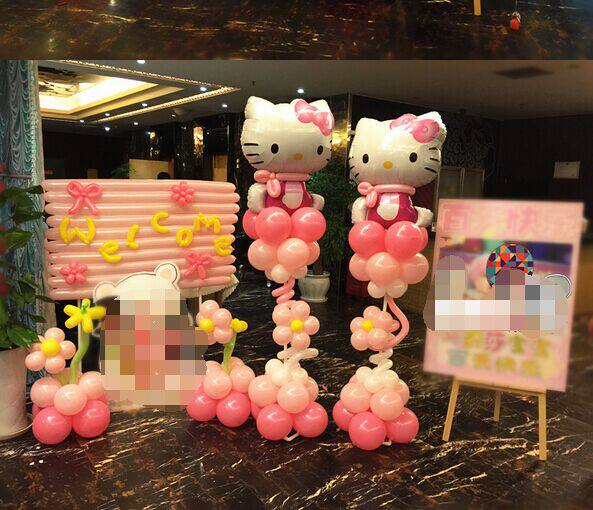 生日气球立柱路引生日百天布置卡通路引hello kitty气球路引包邮在类目 节庆用品/礼品, 气球/飘空气球, 气球中 - 来自Buy2taobao.com提供专业的淘宝代购服务