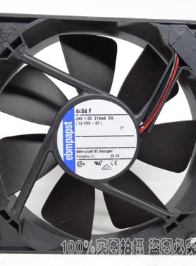 全新德国ebmpapst TYP 4484F 24V 210mA 5W 12CM 12025 轴流风扇