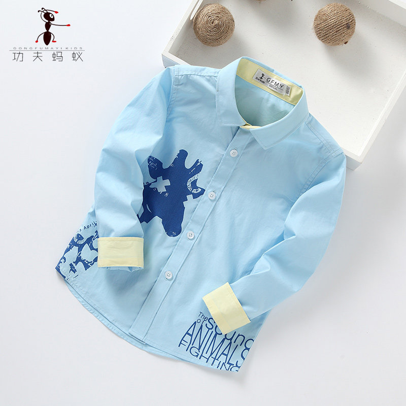 Chemise garcon à manche longue - Ref 2074516 Image 1