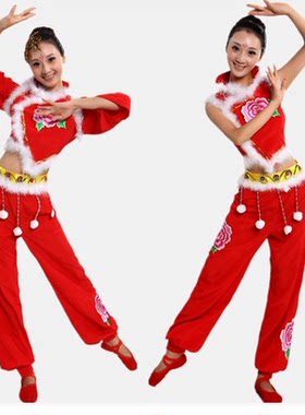 年会民族风舞蹈演出秧歌服