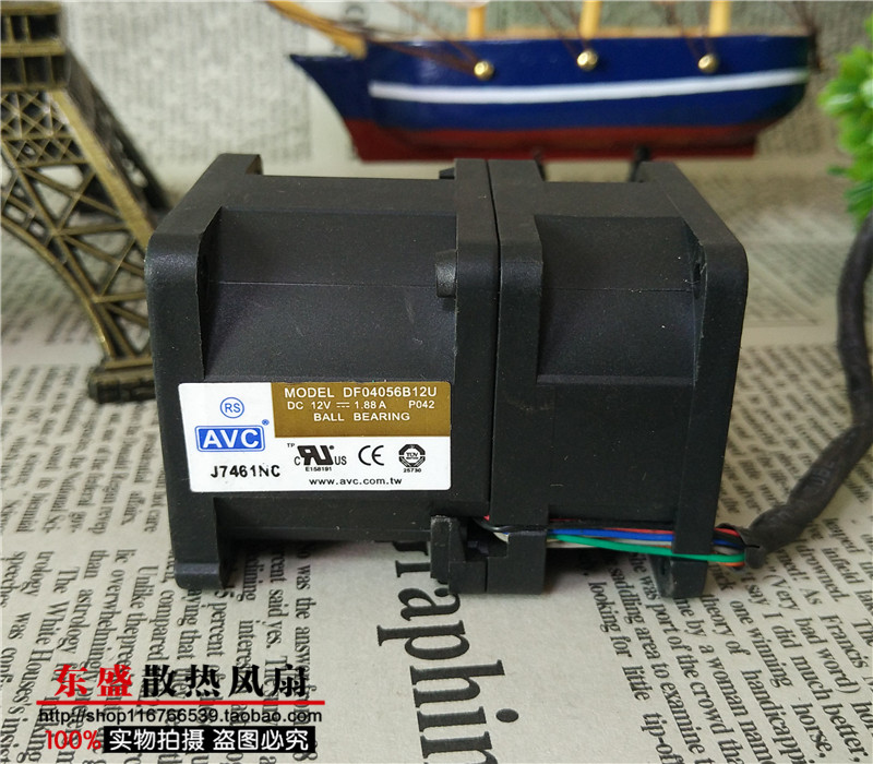 HP原工控1U机箱AVC 4厘米4056 12V 1.88A DF04056B12U服务器风扇