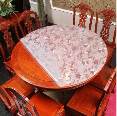 桌定制圆桌桌布防水防油免洗防烫pvc软玻璃圆形桌垫透明桌布