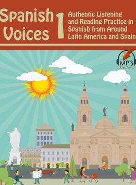 【预售】Spanish Voices 1: Authentic Listenin...