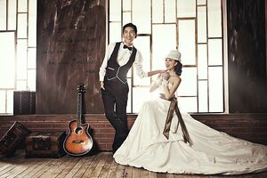 儿童实景影棚制作/影楼/实景道具/摄影实景设计/婚纱实景w-1513