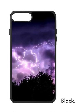 适用于iPhone紫色闪电夜晚Xr手机壳max保护套678plus硅胶11