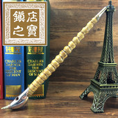 木香 十八罗汉伴身竹节斗高档礼品烟具 镇店之宝名贵罗汉竹旱烟斗