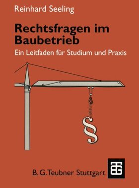 【预售】Rechtsfragen Im Baubetrieb: Ein Leit...