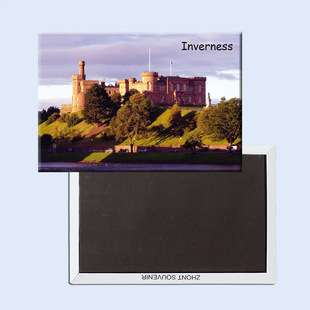 定制 英国因弗内斯 城堡旅游度假纪念品 冰箱贴磁铁20769