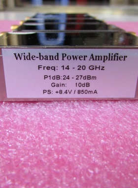 美国进口 14-20GHz 24-27dBm SMA 射频微波中功率放大器