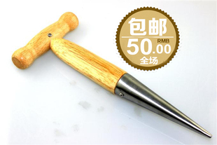 出口美国不锈钢挖洞器种植球根追肥挖洞方便实用播种器育苗器