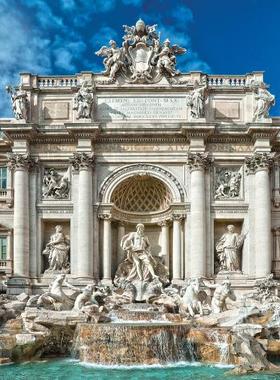 包邮建筑TOMAX香港图美拼图1000片意大利罗马特莱维大喷水池喷泉