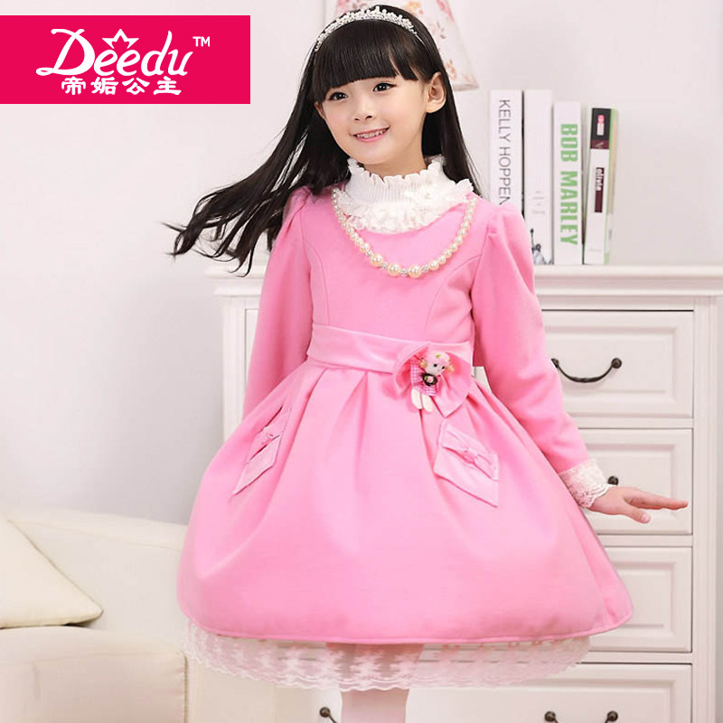 Robes pour fille DEEDU en flanelle - Ref 2046252 Image 1