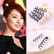 Know Connie hair Korea yienhuizhenzhu spiral hair clip hairpin ball bud first hair tools