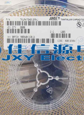 原装AVX 贴片钽电容 3216A 16V 4.7UF ±10% TAJA475K016RNJ 1206