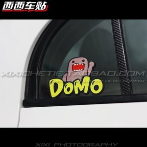 西西车贴 JDM HELLAFLUSH HF DOMO 君 汽车改装 个性 反光贴