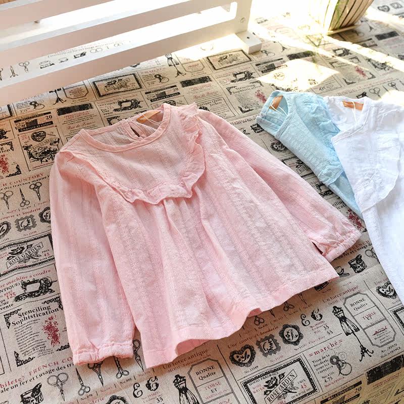 Chemise fille à manche longue - Ref 2085614 Image 1