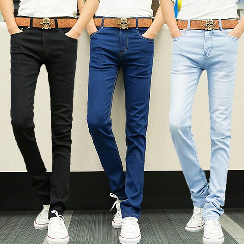 Jeans pour adolescent pieds Slim pour Quatre saisons - Ref 1465313 Image 1