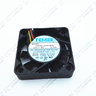 04W B59 0.1A NMB 大风量双滚珠风扇 12v 1604KL 4CM 原装 4010