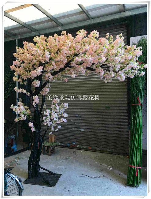 仿真樱花树 真干樱花树 玻璃钢樱花树 定做尺寸装饰园艺庭院美观