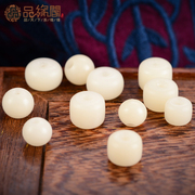 Edge Club natural white jade bead barrel bead in Bodhi Tibetan bead bracelets beads DIY accessories